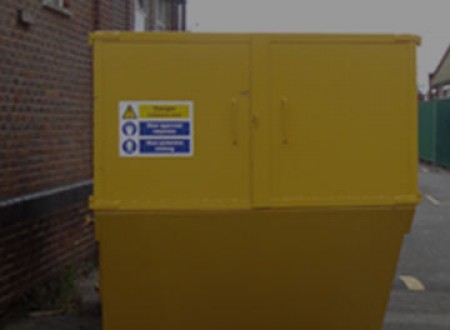Sealed Asbestos Waste Skips